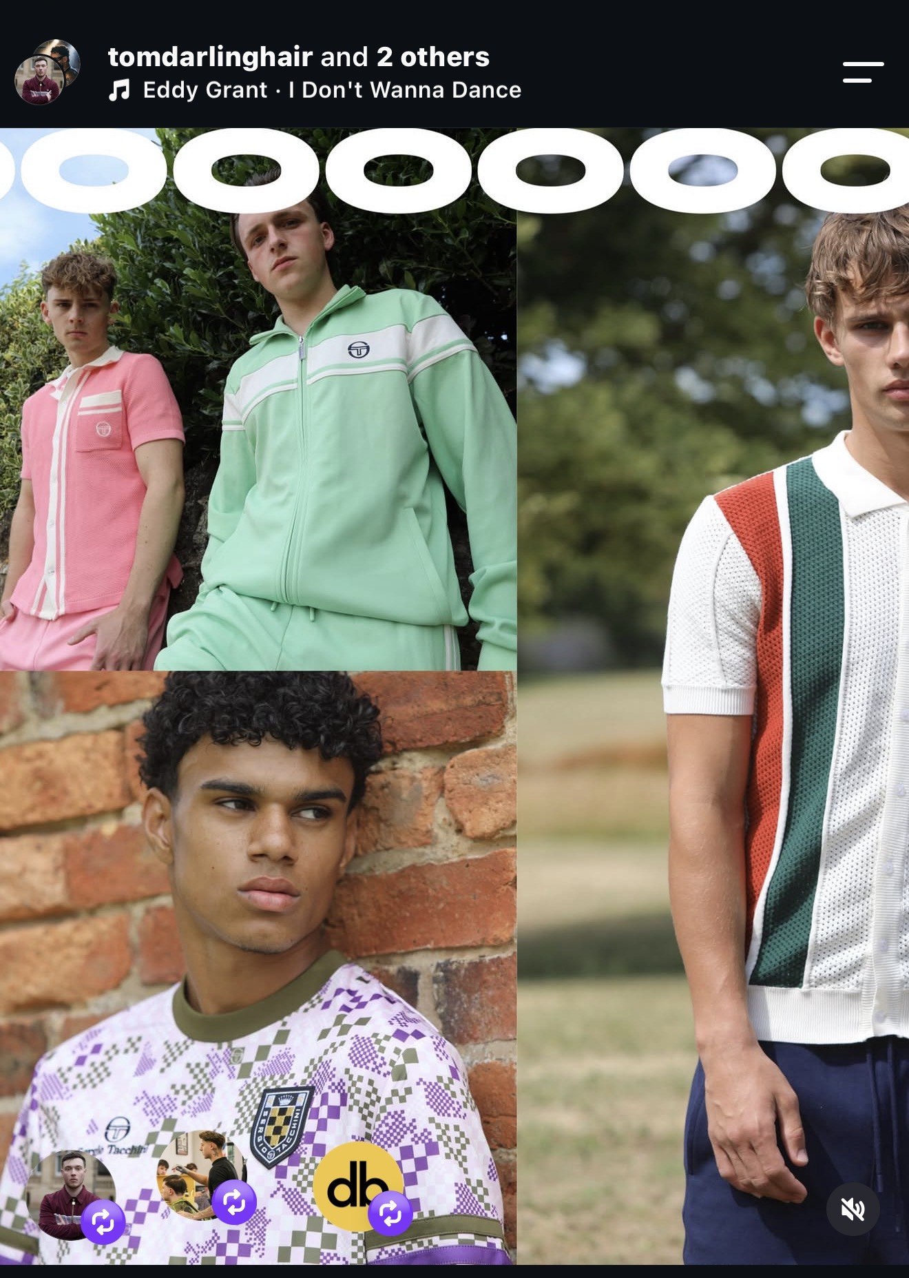Tom Darling's Sergio Tacchini campaign shoot